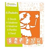 Avenue Mandarine 42839O Set (mit 6 Schablonen, 15 x 15 cm, geeignet für Kinder...