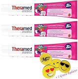 3 X 75 ml Thera-med Junior Erdbeer Zahnpasta (ab6+) ►ohne Minze & Menthol◄ Zahncreme...