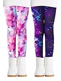 Adorel Mädchen Thermoleggings Bunt Gefütterte Winter Hosen Leggings 2er-Pack...