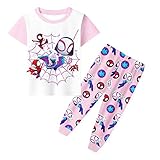 BERHANGO Spidey Gwen Schlafanzug Ghost Spider Man Nighties Cartoon Pjs Set Nachtwäsche...