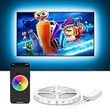 Govee LED TV Hintergrundbeleuchtung, 3m RGB LED Strip kompatibel mit Alexa und Google...