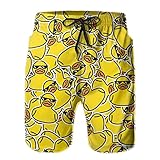 FREEHOTU Herren Badehose Strand Boardshorts Schnell Trocken Bademode Sport mit Taschen,...