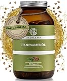 QIDOSHA® Hanfsamenöl Kapseln hochdosiert I 180 Stk im Glas I 2000 mg je...