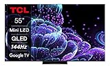 TCL 55C839 55 Zoll 139cm QLED Mini-LED Fernseher, 4K UHD, Google TV, HDR Extreme,...