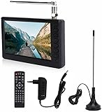 ​5' Wiederaufladbarer Tragbarer Fernseher, 1080p HD TV 1500mAh Kleiner...