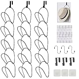 LINFIDITE 15 Stück Cap Halter Tür Hut Racks Organizer Baseball Cap Display Halterung...