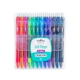 WallDeca Gelstifte Set – Gel Stifte Set Bunt 12 Stück – Gelschreiber mit...