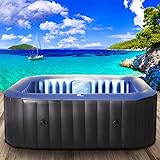 Whirlpool aufblasbar BRAST® MSpa Tekapo für 4 Personen 158x158cm In-Outdoor...