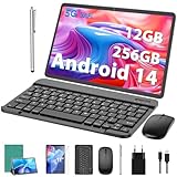 Android Tablet,11 Zoll Tablet Android 14 mit Tastatur, 12GB+256GB, 1TB Expand, Tablet PC...