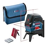 Bosch Professional Kreuzlinienlaser GCL 2-15 (roter Laser, Innenbereich, mit...