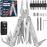 BIBURY Multitools, Multi Tool faltbare Zange mit verbesserter Schere und Schraubendreher,...