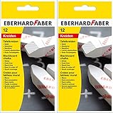 Eberhard Faber 525000 Wandtafelkreide 12er Stück, weiß (2)