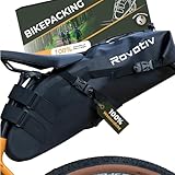 Rovativ® - Bikepacking Satteltasche [10 Liter] 100% Wasserdicht - super Fester Halt -...