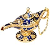 Genie Lampe Aladdin ,Mini Aladdin Wunderlampe, Geschnitzte Gold Dekoration Genie...