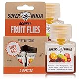 Super Ninja Fruchtfliegenfalle - Standard Pack - 2 Fallen - Hochwirksame Ökologische...