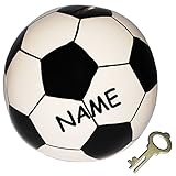 alles-meine.de GmbH XL Spardose Fußball/Ball incl. Namen - stabile Sparbüchse...