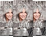 Got2B Schwarzkopf Edelmetall M70 Moon Metallic Silver Level 3 Booster für kühle, Booster...