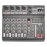 STEBVI 70-mm-Fader-Mixer 4-Kanal-7-Band-EQ 16-Effekt-Mischpult Individuelle...