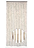 Kobolo Bambusvorhang Türvorhang Bamboo -Braun Natur- Dekovorhang - 90x200 cm