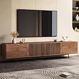 OLEYLUCKLIVE Mid-Century Modern TV-Schrank für 80+ Zoll Fernseher - TV Lowboard mit...