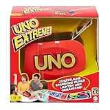 Mattel Games UNO Extreme!, Uno Kartenspiel für die Familie, mit Kartenwerfer, Perfekt als...