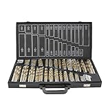 SWANEW 230 Teiliges Metallbohrer Set 1-13mm Spiralbohrer Satz Titan beschichtet DIN338...