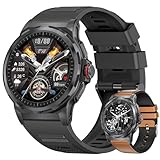 LIGE Militär Smartwatch Herren(3 Armbändern),1,43' HD AMOLED Smartwatch mit...