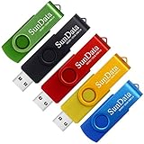 SunData 5 Stück 32GB USB-Sticks USB 2.0 Speicherstick Thumb Drives Memory...