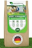 Rasensamen Sport und Spielrasen 10kg - Extra Robuster, Schnell wachsender Rasen -...