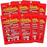 ONLEMY Feuerlöschdecke – 8 Stück, 101,6 x 101,6 cm, Notfall-Feuerdecke für Zuhause...