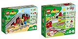 Lego Duplo 2er Set: 10872 Eisenbahnbrücke und Schienen + 10882 Eisenbahn...