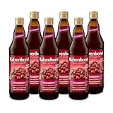 RABENHORST - Cranberry Muttersaft 6er Pack (6 x 700ml). 100 % purer Cranberry-Direktsaft...