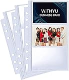 40 Pack 240 Taschen A6 Binder Visitenkartenhüllen, Ultra-Clear 2.2x3.5' K-pop...