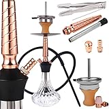 RMAN® Shisha Wasserpfeife 44cm Mini Hookah Aluminium Klein Shisha Set Komplett...