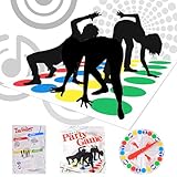 INQUIRLLY Twisting Spiel,Twisting Game für Kinder & Erwachsene, Party-Spiel Bodenspiel...