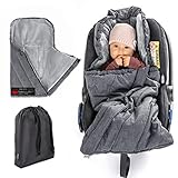 Zamboo Fußsack 3M PRO für Babyschale mit warmer Thinsulate Füllung - Baby...