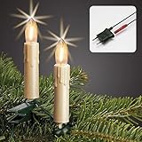 hellum LED Lichterkette Weihnachtsbaum, 30er Baumkerzen 20,3m Made-in-Germany...