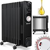 KESSER® Ölradiator Elektrische Heizung mit 13 Rippen 2500W Öl Radiator Elektroheizung...