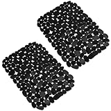 LEAZZLE Spülbeckenmatte, 2er-Set PVC Spülbeckeneinlage, 40x30cm Spülbeckenschutz...