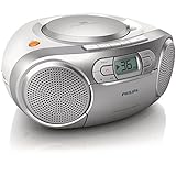 Philips AZ127/12 CD-Soundmachine, CD-Player Tragbar (UKW-Radio, CD, Kassettendeck, Dynamic...