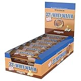 Weider 32% Whey Wafer Proteinriegel 35g, Schoko, 24 leckere Eiweiß Waffeln mit...