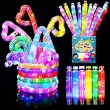 12 Stück Mitgebsel Kindergeburtstag 2022 LED Pop Tubes Fidget Toys Knicklichter...