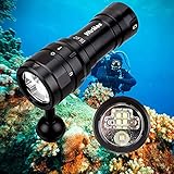 Wurkkos DL07 Tauchlampe,3000 Lumen LED Tauchen Taschenlampe 100 M Unterwasser Foto...