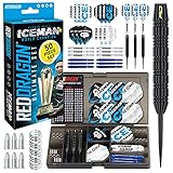 RED DRAGON Gerwyn Price Iceman Ultimate 50 Piece Darts and Accessory Set - 22 Gramm...