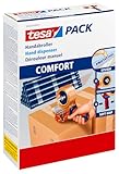 tesa 6400 Packband Handabroller COMFORT - Hochwertiger, robuster Abroller für...