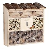 CADOCA® 2X Insektenhotel Bug's Inn 31x30,5x9,5cm Holz wetterfest Garten Bienenhotel...