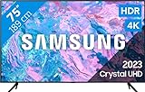 Samsung Crystal UHD CU7170 Series 75 Zoll Fernseher, PurColor, Crystal Prozessor...