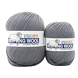 50g/Ball 2pcs 100% Wolle Garn für Stricken Reiner Merino Lanas Dicker Faden DIY Schal...