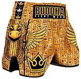 Buddha Fight Wear. Short Retro Premium Ägypten, speziell für Kickboxen, Muay Thai, K1...