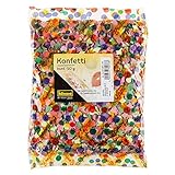 Idena 8270076 - Konfetti, 50 g, Mehrfarbig, aus Papier, Dekoration, Geburtstag, Karneval,...